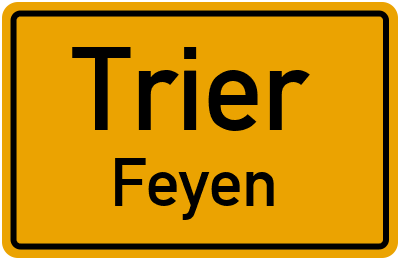 Straßenverzeichnis Trier Feyen