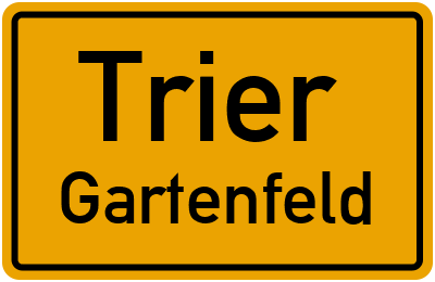 Straßenverzeichnis Trier Gartenfeld