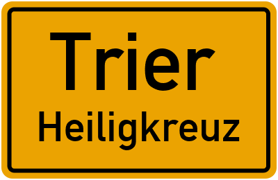 Straßenverzeichnis Trier Heiligkreuz