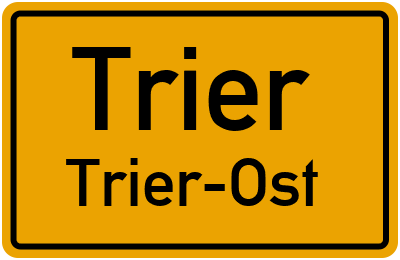 Straßenverzeichnis Trier Trier-Ost