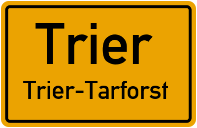 Straßenverzeichnis Trier Trier-Tarforst
