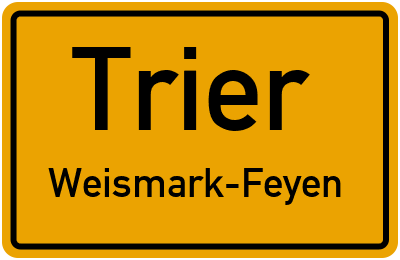 Straßenverzeichnis Trier Weismark-Feyen