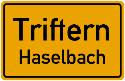 Straßenverzeichnis Triftern Haselbach
