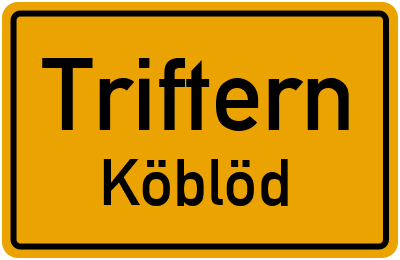 Straßenverzeichnis Triftern Köblöd