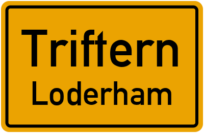 Straßenverzeichnis Triftern Loderham