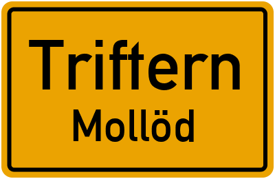 Straßenverzeichnis Triftern Mollöd