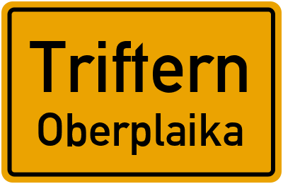 Straßenverzeichnis Triftern Oberplaika
