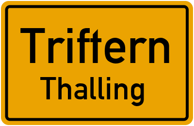 Straßenverzeichnis Triftern Thalling