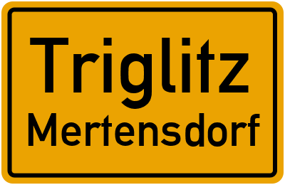 Straßenverzeichnis Triglitz Mertensdorf