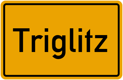 Ortsschild von Gemeinde Triglitz in Brandenburg