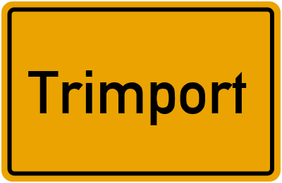 Ortsschild von Gemeinde Trimport in Rheinland-Pfalz
