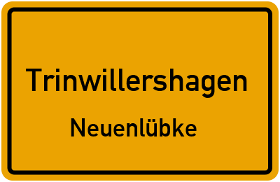 Straßenverzeichnis Trinwillershagen Neuenlübke