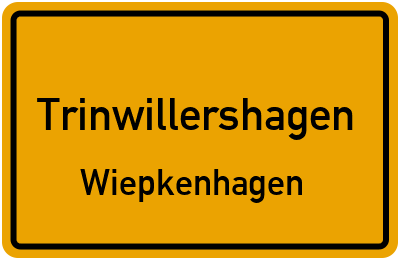 Straßenverzeichnis Trinwillershagen Wiepkenhagen