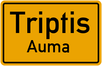 Straßenverzeichnis Triptis Auma