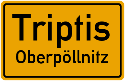 Straßenverzeichnis Triptis Oberpöllnitz