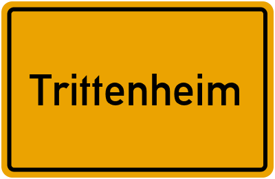 Ortsschild von Gemeinde Trittenheim in Rheinland-Pfalz