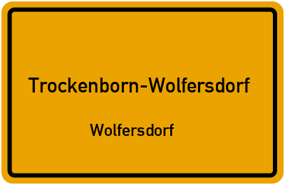 Straßenverzeichnis Trockenborn-Wolfersdorf Wolfersdorf