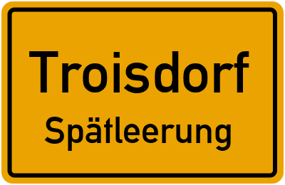 Briefkasten mit Abendleerung in Troisdorf