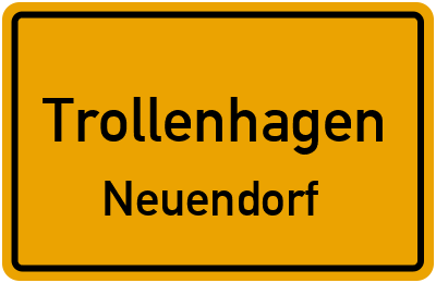 Straßenverzeichnis Trollenhagen Neuendorf