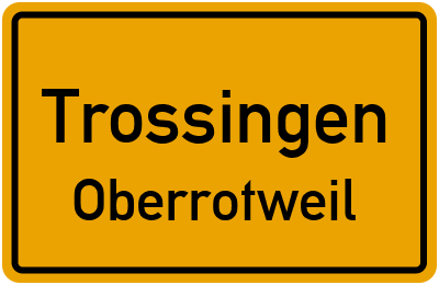 Straßenverzeichnis Trossingen Oberrotweil