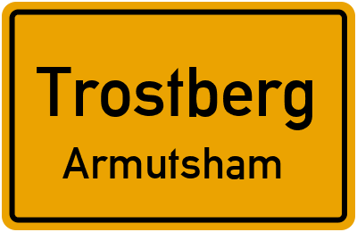 Ortsschild Trostberg Armutsham