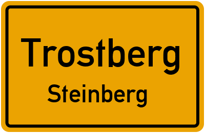 Ortsschild Trostberg Steinberg