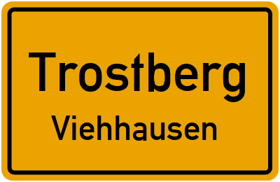 Ortsschild Trostberg Viehhausen