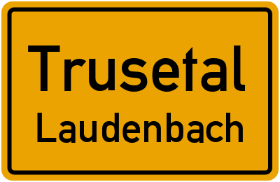 Straßenverzeichnis Trusetal Laudenbach
