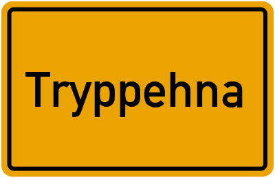 Ortsschild von Gemeinde Tryppehna in Sachsen-Anhalt