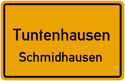 Ortsschild Tuntenhausen Schmidhausen