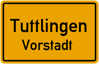 Straßenverzeichnis Tuttlingen Vorstadt