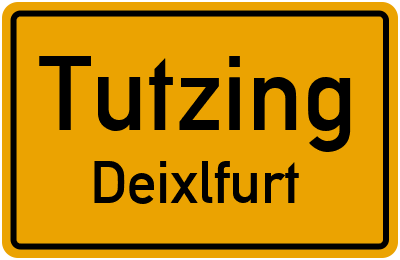 Straßenverzeichnis Tutzing Deixlfurt