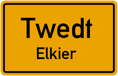 Straßenverzeichnis Twedt Elkier