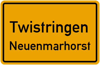 Ortsschild Twistringen Neuenmarhorst