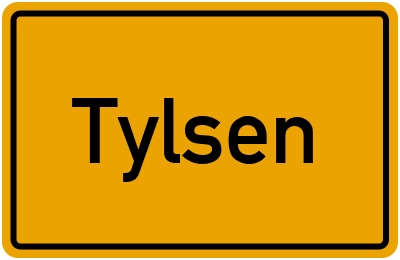 Ortsschild von Gemeinde Tylsen in Sachsen-Anhalt