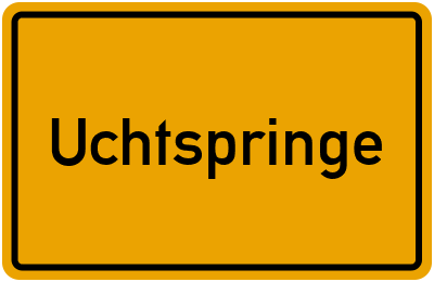 Ortsschild von Gemeinde Uchtspringe in Sachsen-Anhalt