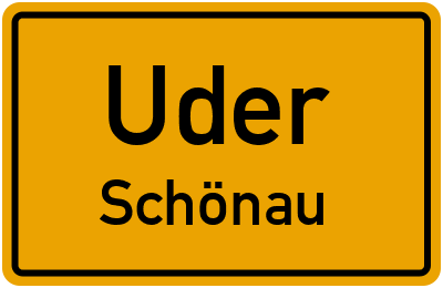 Straßenverzeichnis Uder Schönau