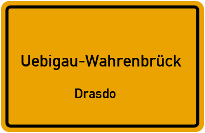 Straßenverzeichnis Uebigau-Wahrenbrück Drasdo