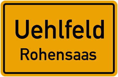 Straßenverzeichnis Uehlfeld Rohensaas