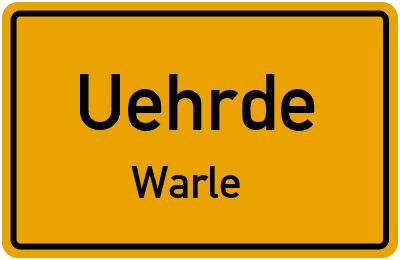Straßenverzeichnis Uehrde Warle