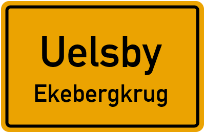 Straßenverzeichnis Uelsby Ekebergkrug