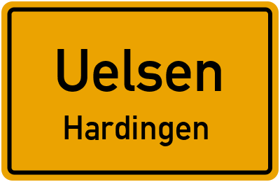 Straßenverzeichnis Uelsen Hardingen