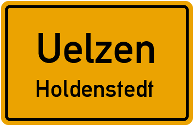 Ortsschild Uelzen Holdenstedt