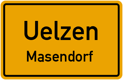 Ortsschild Uelzen Masendorf