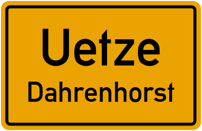 Straßenverzeichnis Uetze Dahrenhorst