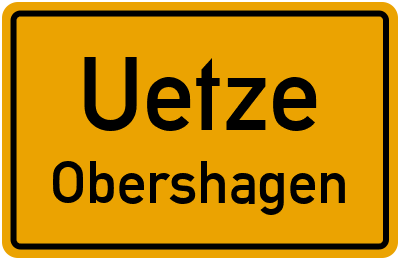 Straßenverzeichnis Uetze Obershagen