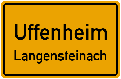 Straßenverzeichnis Uffenheim Langensteinach