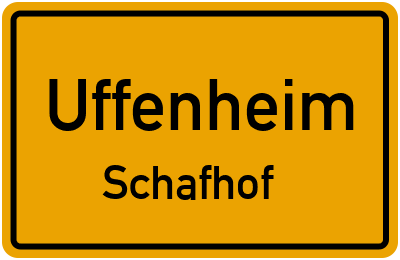 Straßenverzeichnis Uffenheim Schafhof