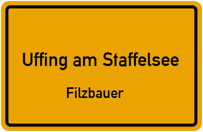 Straßenverzeichnis Uffing am Staffelsee Filzbauer