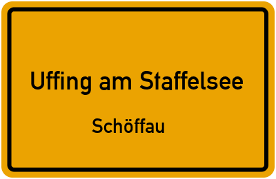 Straßenverzeichnis Uffing am Staffelsee Schöffau